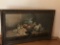 Vintage Still Life Print in Ornately Carved Wooden Frame