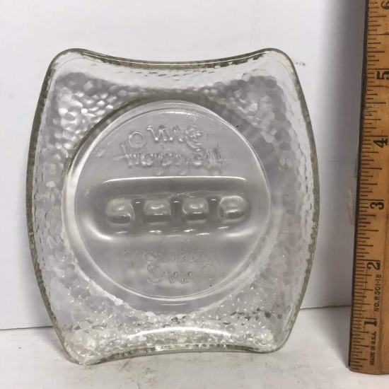 Vintage Glass “Holiday Inn” Collector’s Advertisement Ashtray