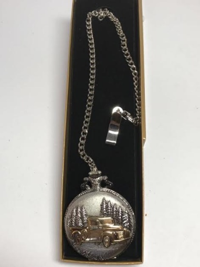 Pocket Watch by Concepts with Old Fashioned Car Front