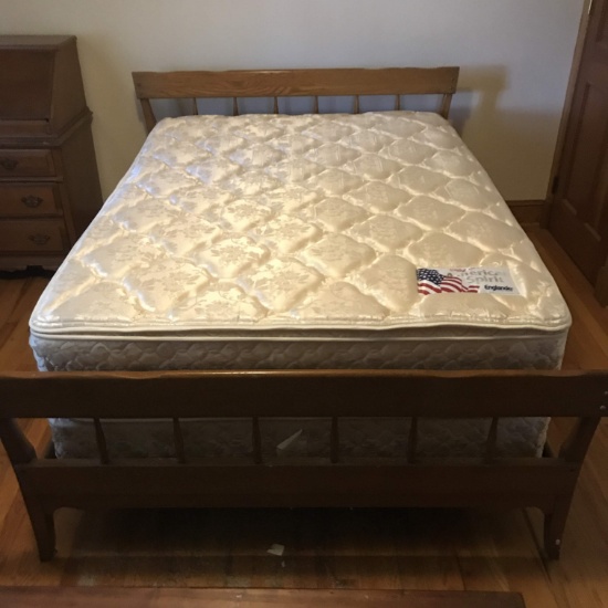 Full Size Wooden Mid-Century Modern Full Size Bed