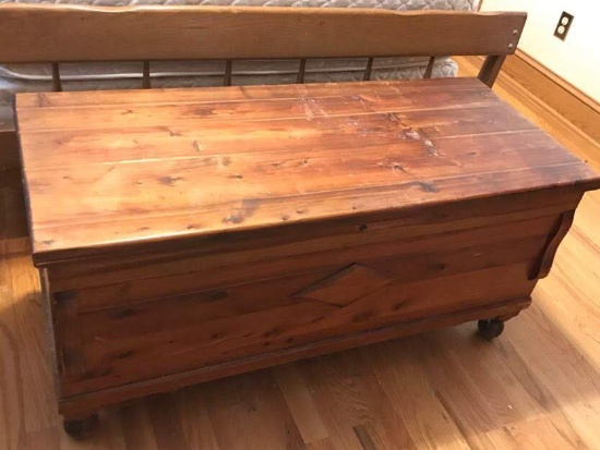 Vintage Cedar Chest with Shelf