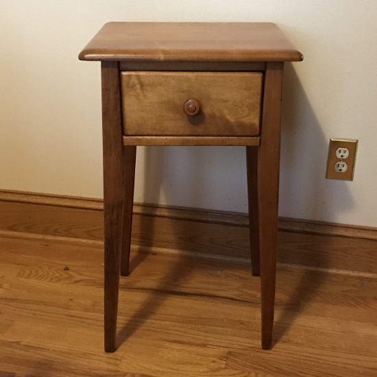 Vintage Wooden Single Drawer Side Table