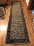 Oriental Runner - Made in Belgium 100% Polyfine-Yarn Main Colors are Ivory & Black