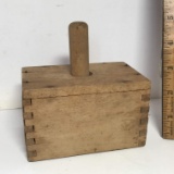 Antique Rectangular Butter Mold