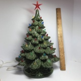 Vintage Ceramic Light-up Christmas Tree