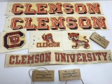 Lot of Vintage Clemson Stickers & Misc