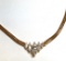 Gold Tone Choker with Clear Stones