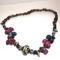 Hand Carved African Necklace with Wooden & Carved Stone Figural Beads