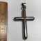 Large Sterling Silver Cross Pendant