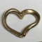 14K Gold Hanging Heart Pendant