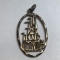 Vintage Sterling Silver Castle Pendant - Made in USA