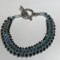 Pretty Beaded 7” Bracelet with Toggle Clasp