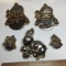 Lot of Silver & Gold Tone Snowmen & Bunny Sliders with Matching Snowmen Clip-on Earrings