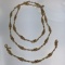 Nice Gold Tone Premier Designs 30” Long Necklace with Matching Bracelet