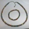 Pretty Multi-colored Beaded Necklace with Matching Bracelet