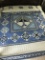 IMPRESSIVE Hand Made King Sized Amish Quilt in Beautiful Blue Tones - LOOKS NEW