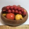 Wooden Fruit & Fruit Bowl