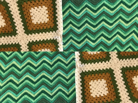 Pair of Hand Made Hand Crocheted Throws