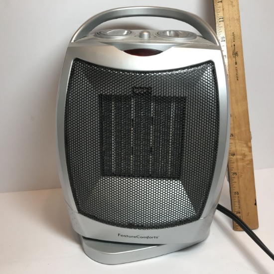 Feature Comforts Oscillating Fan Heater Model SH-DH-15-TO