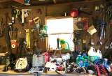 Wall & Top Shelf Full of Awesome Tools, Hardware, Organizers, Lawn Items & MORE!