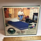 Ozark Trail Twin Size Blue Air Bed - In Box