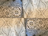 Pair of Hand Made Hand Crocheted Throws