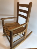 Vintage Children’s Wooden Rocking Chair