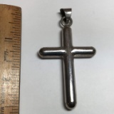 Large Sterling Silver Cross Pendant