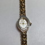 Gold Tone Elgin Diamond Quartz Gold Tone Watch