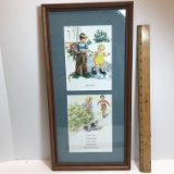 Dick & Jane Framed & Matted Print