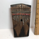 Vintage Wooden Thumb Instrument