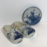 Delft Vintage Shoes & Miniature Plate