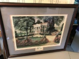 “Pinkney Street” Framed & Matted Print Double Signed By Bill Pendergrass ‘90 986/5000