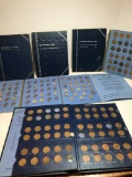 Lot of Coin Books with Coins - Mercury Dimes, Buffalo Nickels, Wheat Pennies & MORE