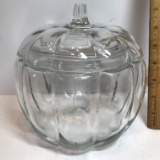 Glass Pumpkin Canister