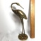 Tall Vintage Brass Egret Figurine
