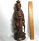Vintage Oriental Carved Wood Lady
