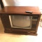 Vintage Console RCA Television with Remote
