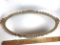 Impressive Large Oval Dresser Mirror with Beautiful Gilt Framed Edge