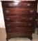 Solid Mahogany Vintage Chest of Drawers