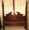 Beautiful Mahogany Full Size 4 Poster Bed with Rails
