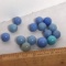 Lot of Vintage Blue Marbles