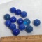 Lot of Vintage Blue Marbles