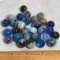 Lot of Vintage Blue Marbles