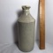 Early Pottery Bottle with Pour Spout Signed on Bottom