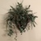 Artificial Floral Arrangement in Wall Planter in Hammer Copper Tone Planter