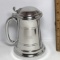 Nice Boardman Pewter Stein with Lid & Glass Bottom