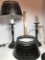 Pair of Vintage Metal Tole Painted Lamps