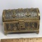 Heavy Vintage Ornate Music Jewelry Box