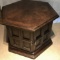 Vintage Octagonal End Table Cabinet